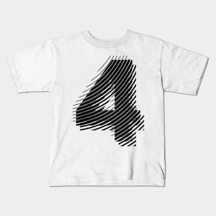 blurred 4 in black Kids T-Shirt